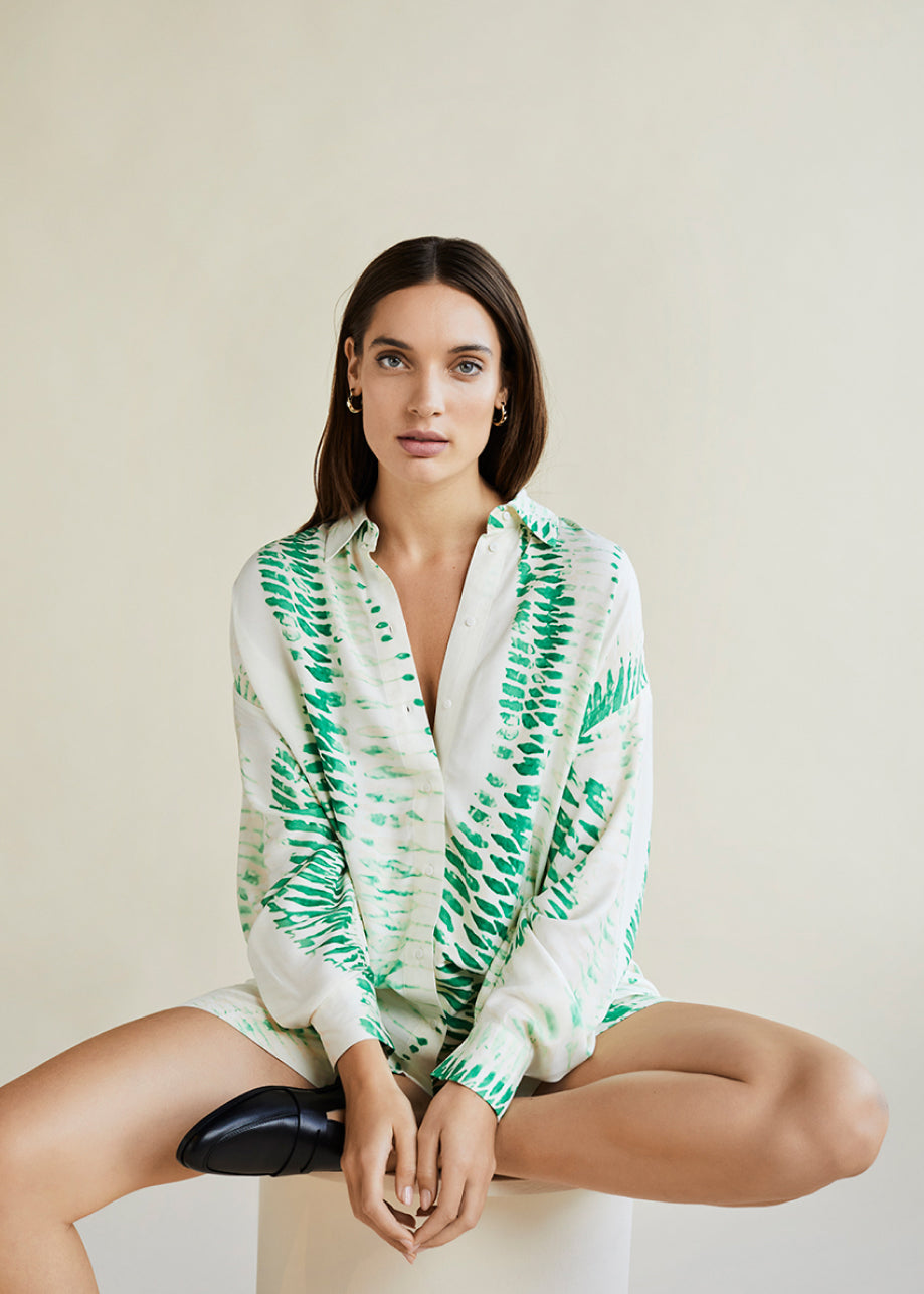 Estella Ao Blouse Island Green