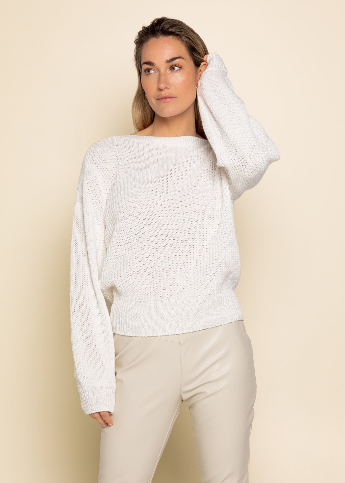 Solis Sweater White